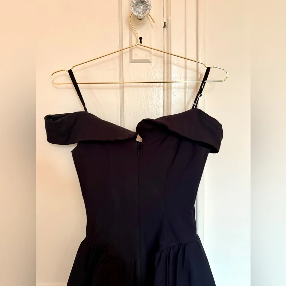 House of CB Black Off-Shoulder Fit & Flare Mini Dress - Picture 6 of 8